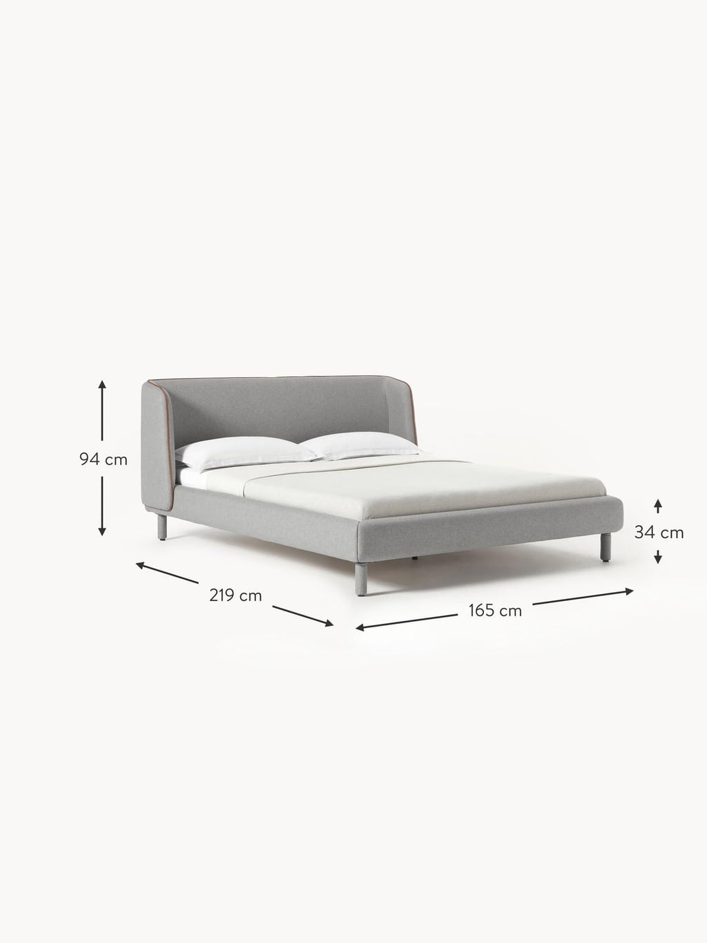 Schignano Upholstered Bed with Headboard