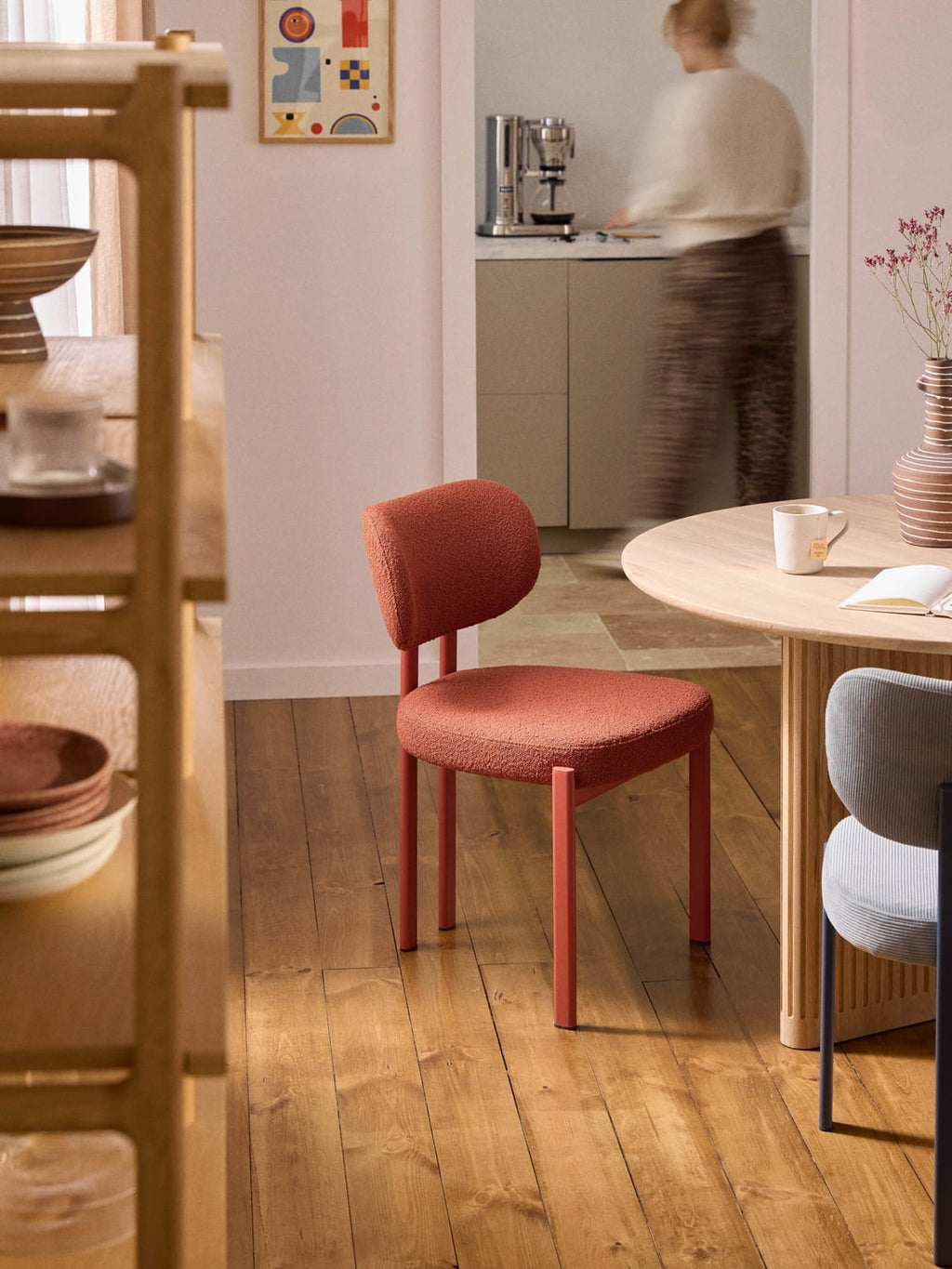 Veniano Upholstered Bouclé Dining Chair