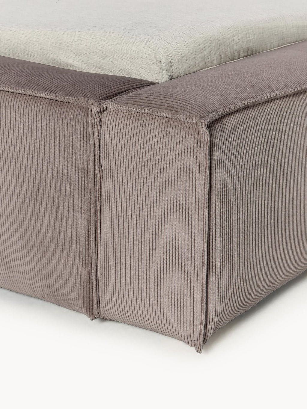 Tavordo Upholstered Corduroy Bed with Storage Space