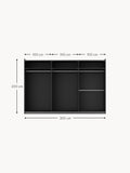 Montorfano Modular Sliding Door Wardrobe, 300 cm Wide — available in several sizes
