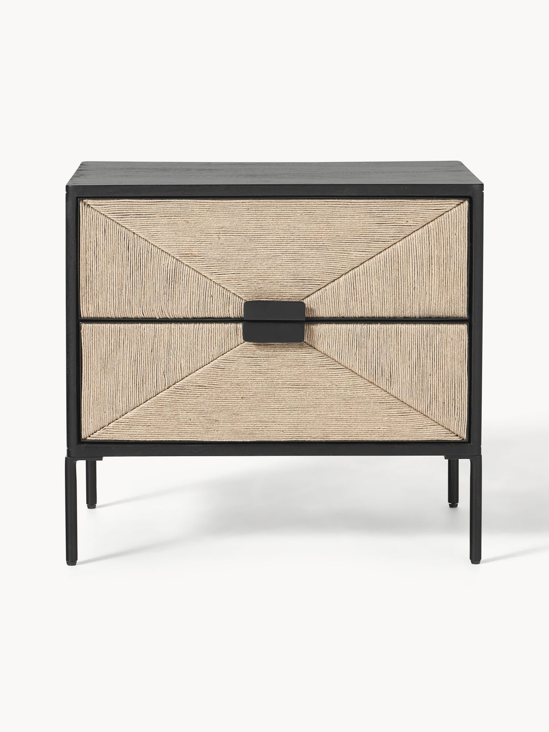 Moltrasio Mango Wood Bedside Table with Drawers