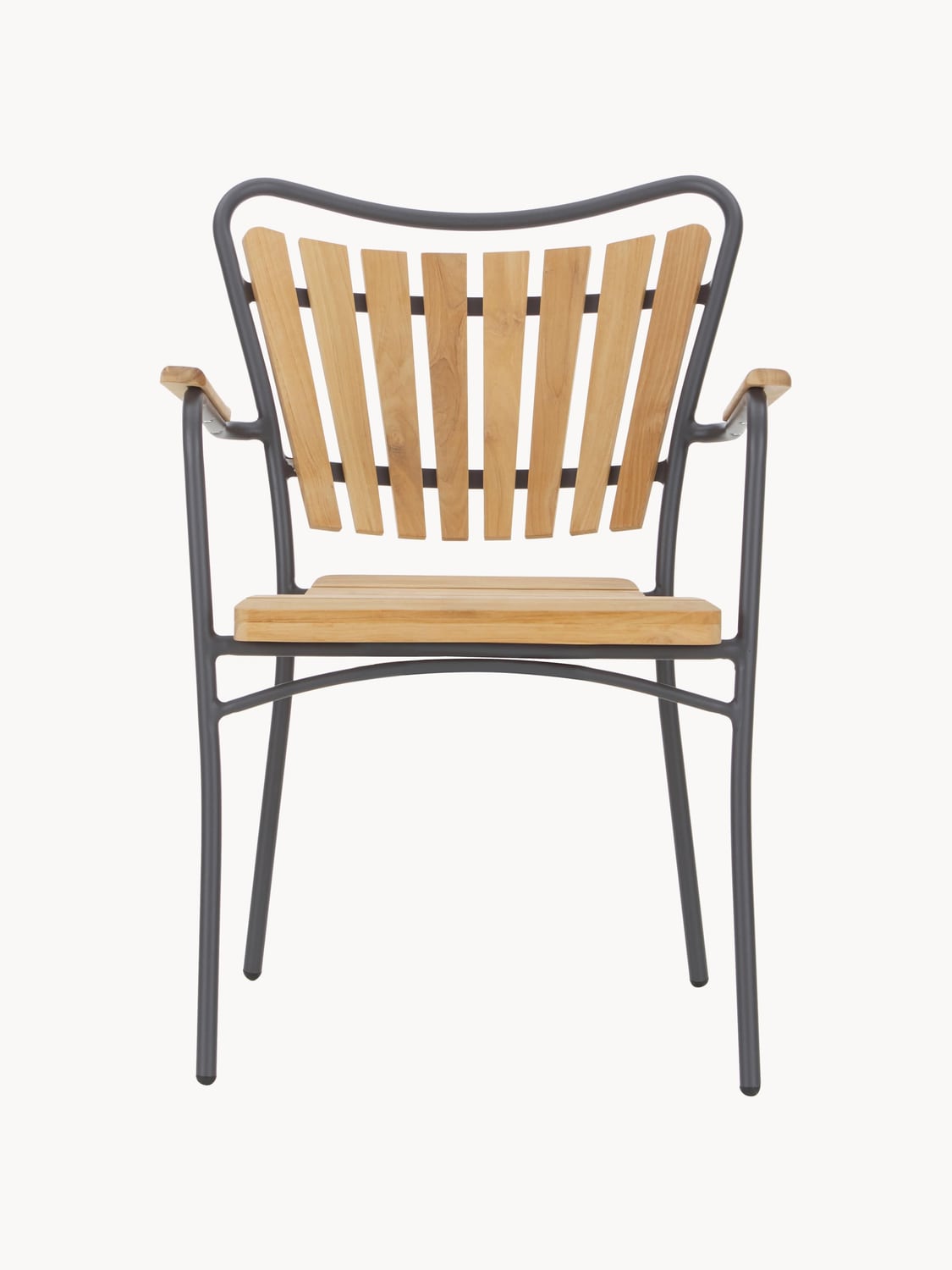 Pellio Teak Wood Garden Chairs (set of 2)