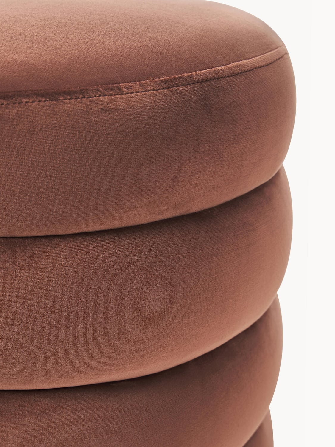 Alserio Velvet Upholstered Stool
