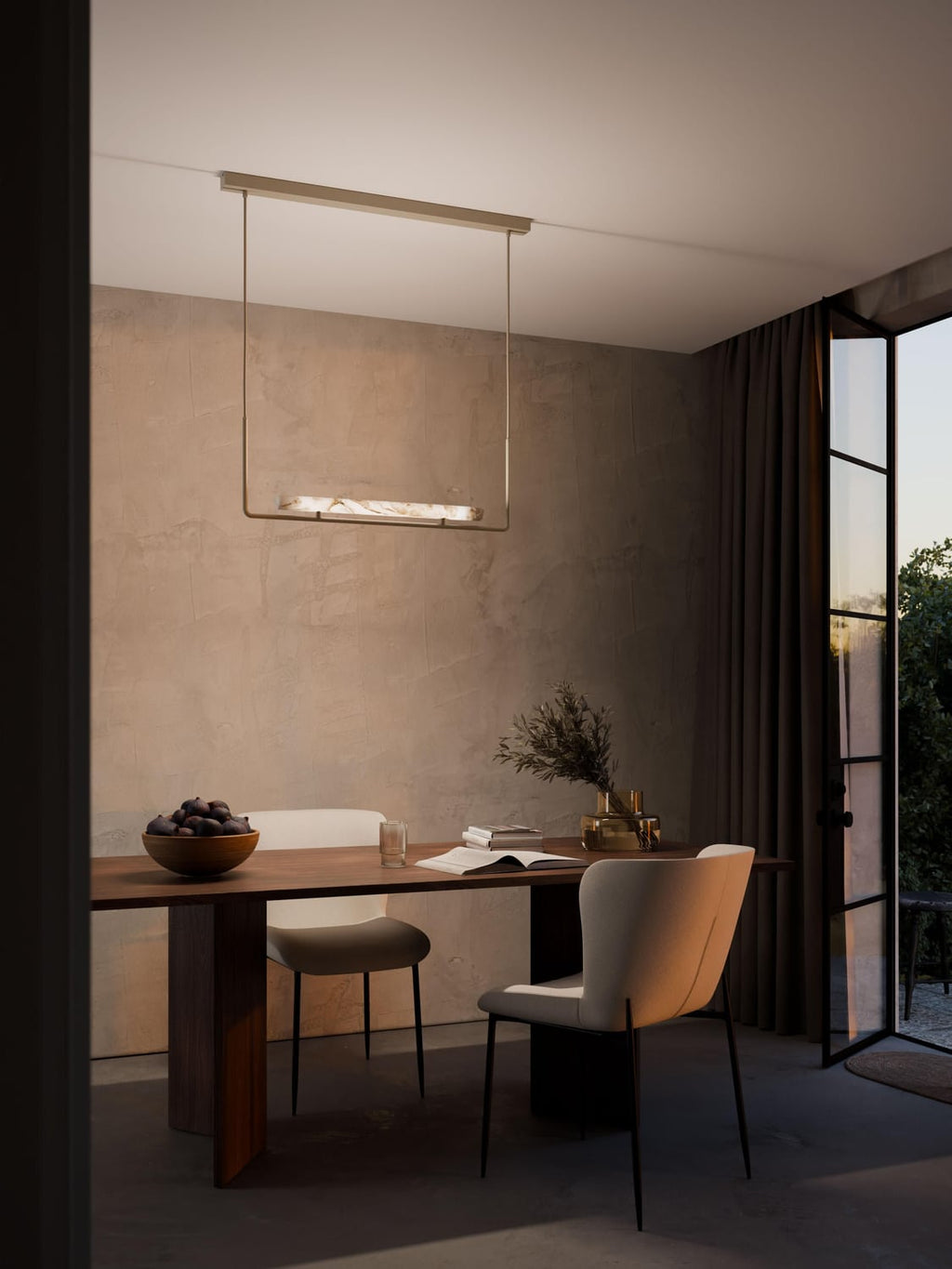 Alserio Large Alabaster LED Pendant Light