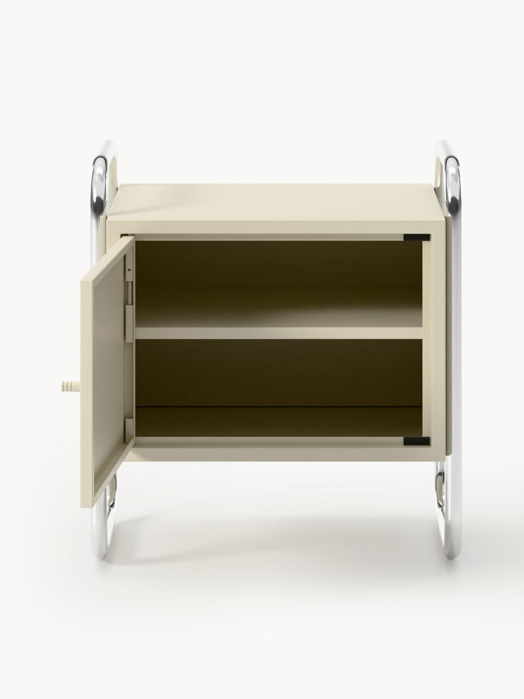 Bellara Metal Bedside Table, left- or right-hinged options