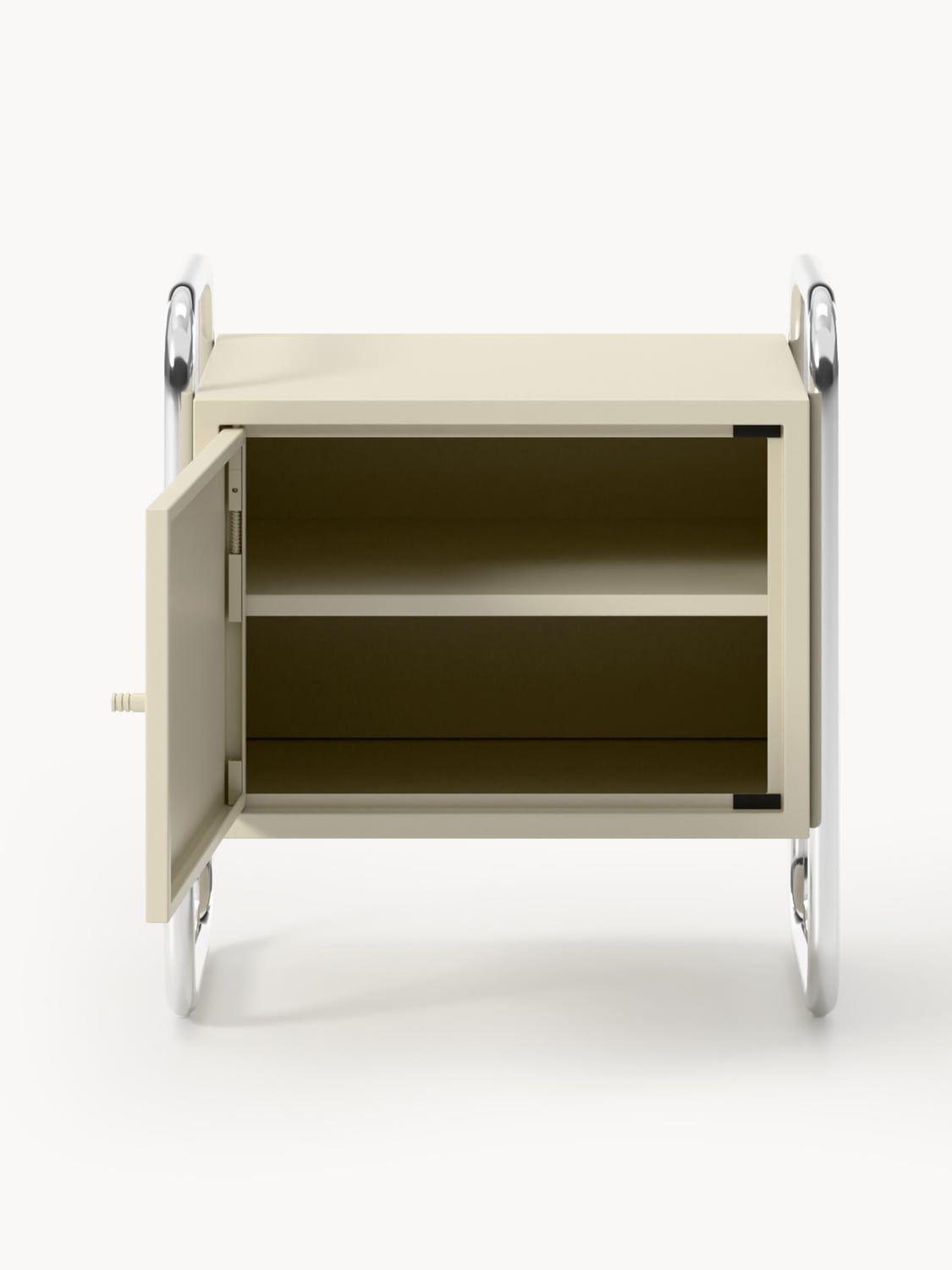 Bellara Metal Bedside Table, left- or right-hinged options