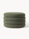 Alserio XL Bouclé Upholstered Stool with Storage Space
