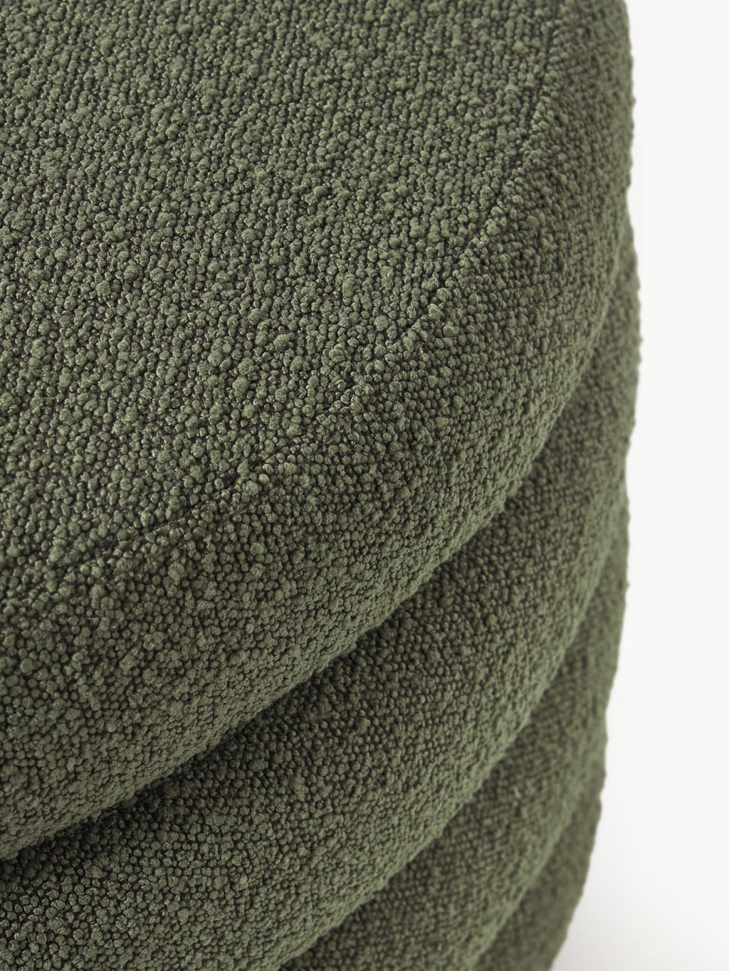 Alserio XL Bouclé Upholstered Stool with Storage Space