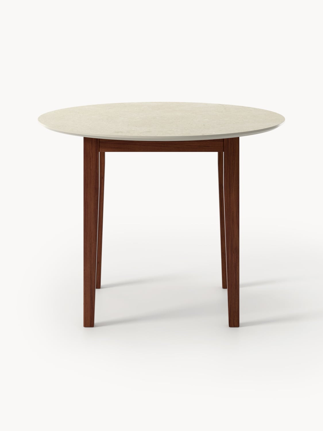Veleso Round Travertine Effect Dining Table — available in several sizes