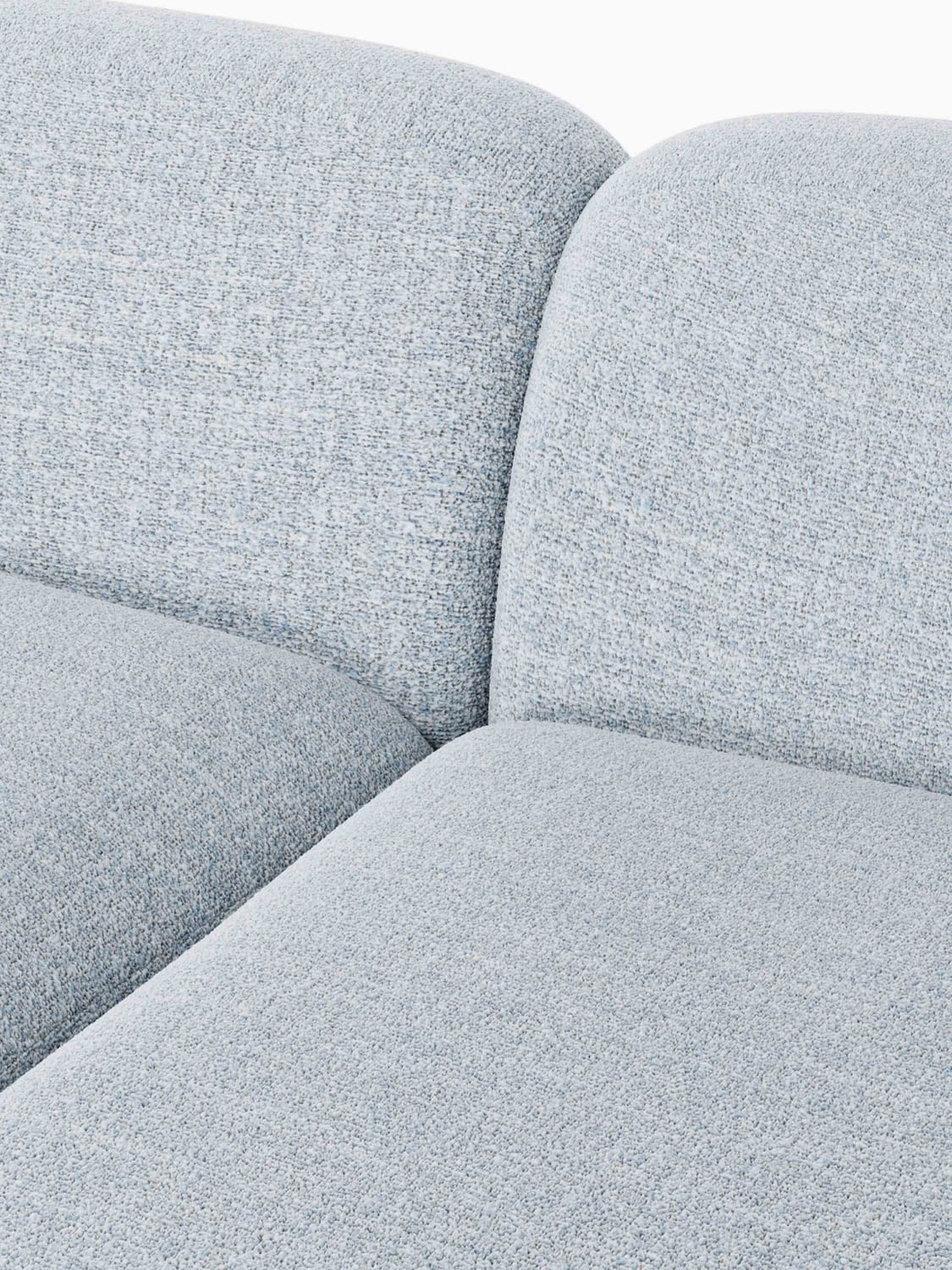 Bellara Modular Bouclé Chaise (3-seater)