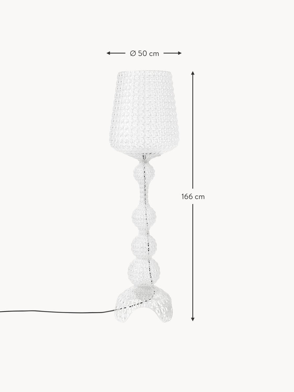 Tavernerio Outdoor LED Floor Lamp, Dimmable