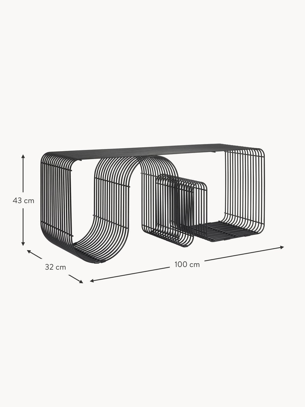 Inverigo Metal Bench