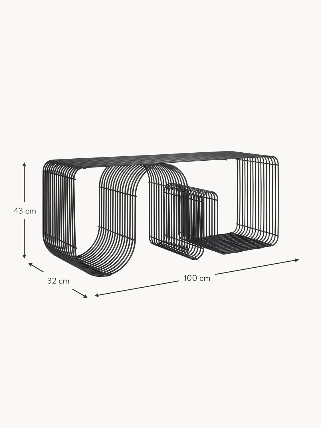 Inverigo Metal Bench