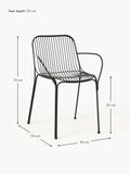 Intragna Garden Dining Chair with Armrests