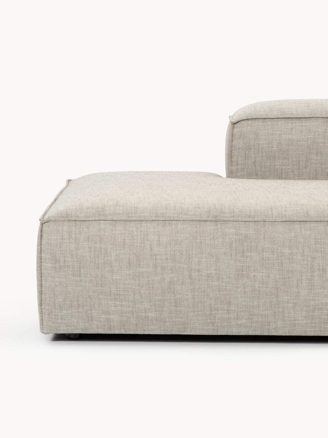 Tavordo XL Linen Blend Modular Ottoman