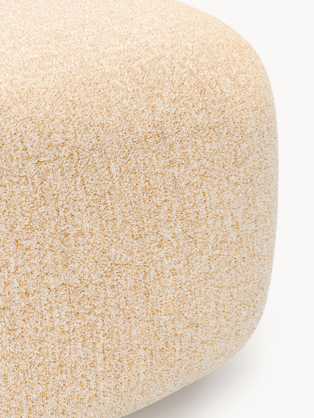 Bellara Oval Bouclé Ottoman