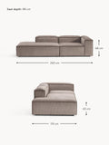 Tavordo Corduroy Modular Ottoman