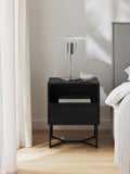Bulgarograsso Mango Wood Bedside Table with Drawer