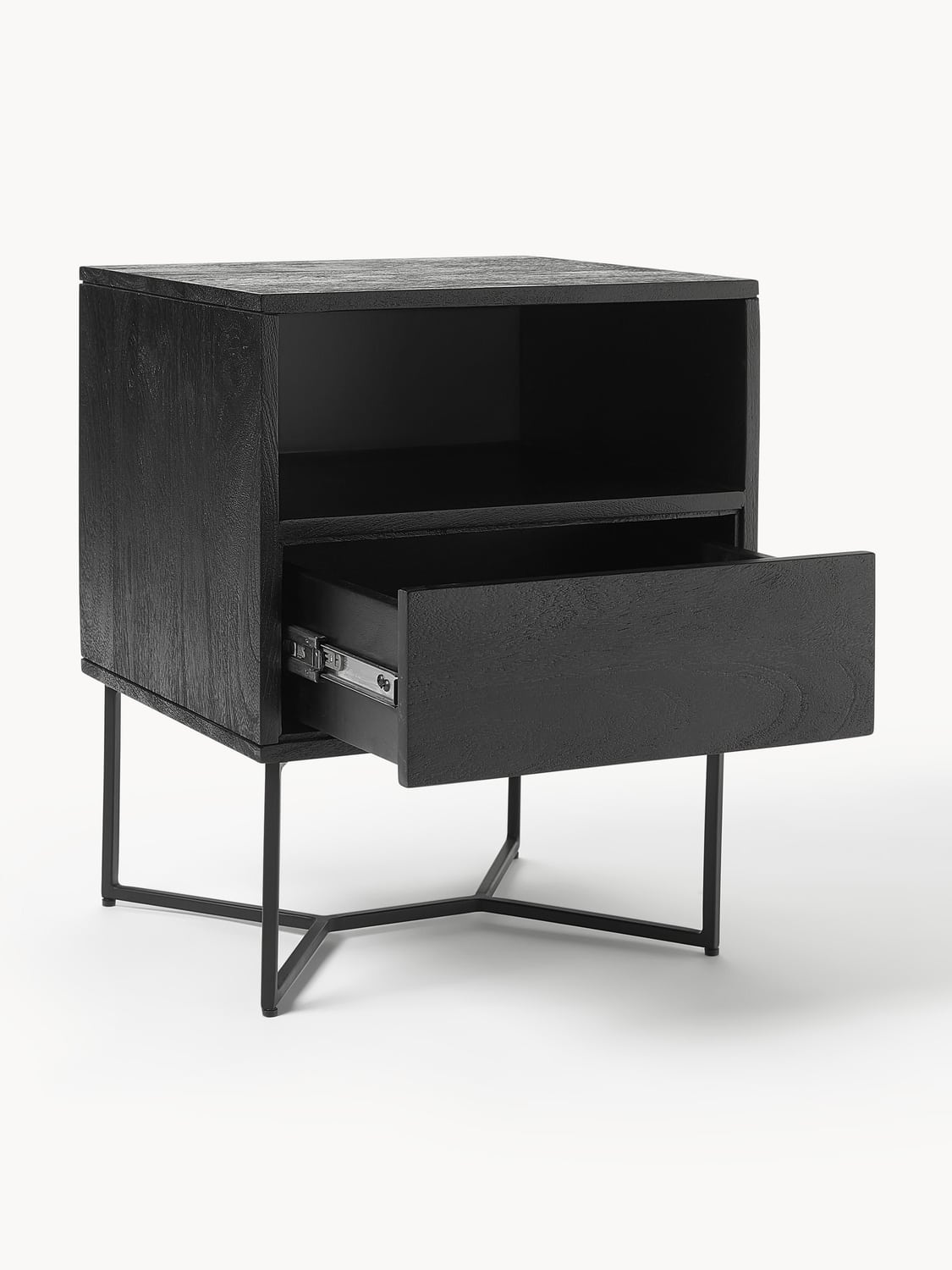 Bulgarograsso Mango Wood Bedside Table with Drawer