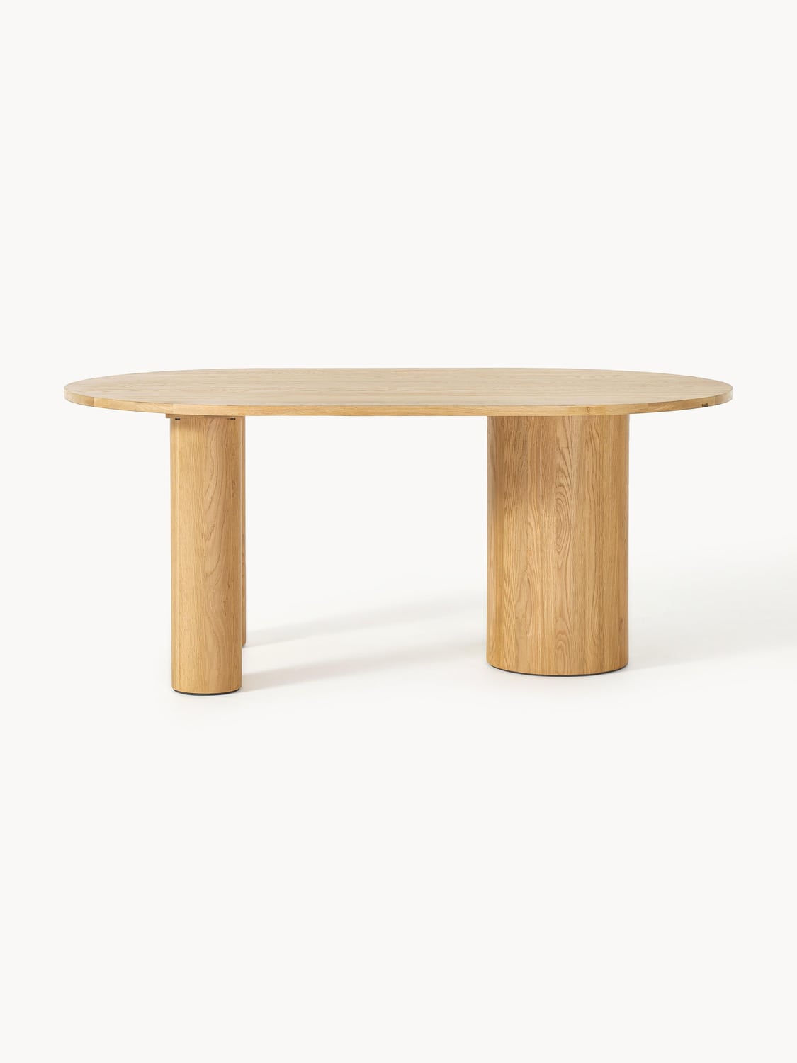Esino Oval Oak Wood Dining Table — available in several sizes