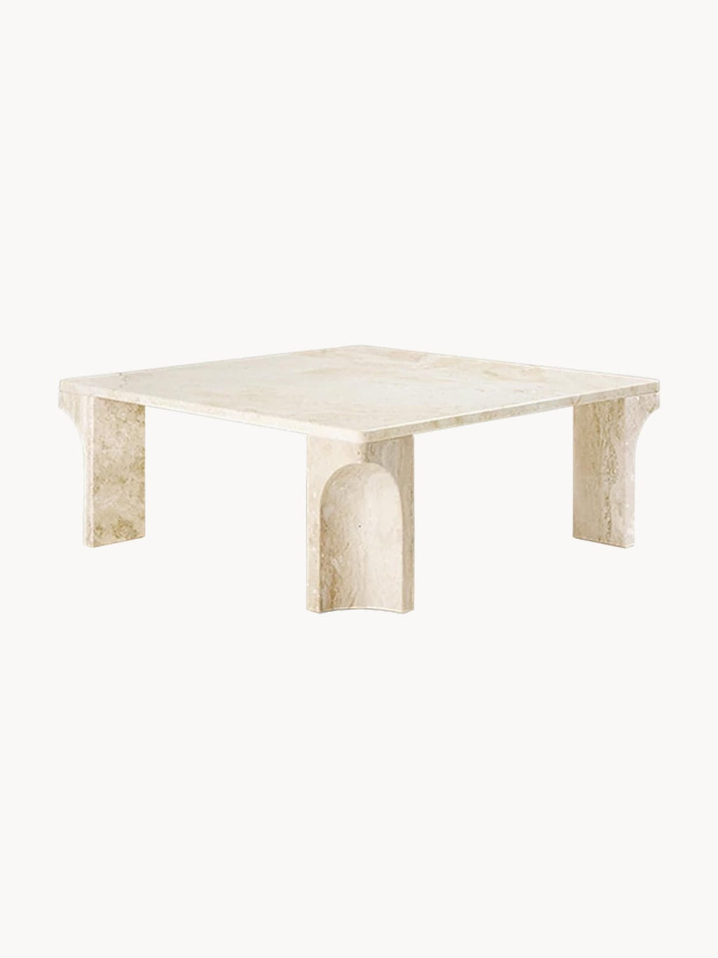 Griante Travertine Coffee Table, W 80 cm