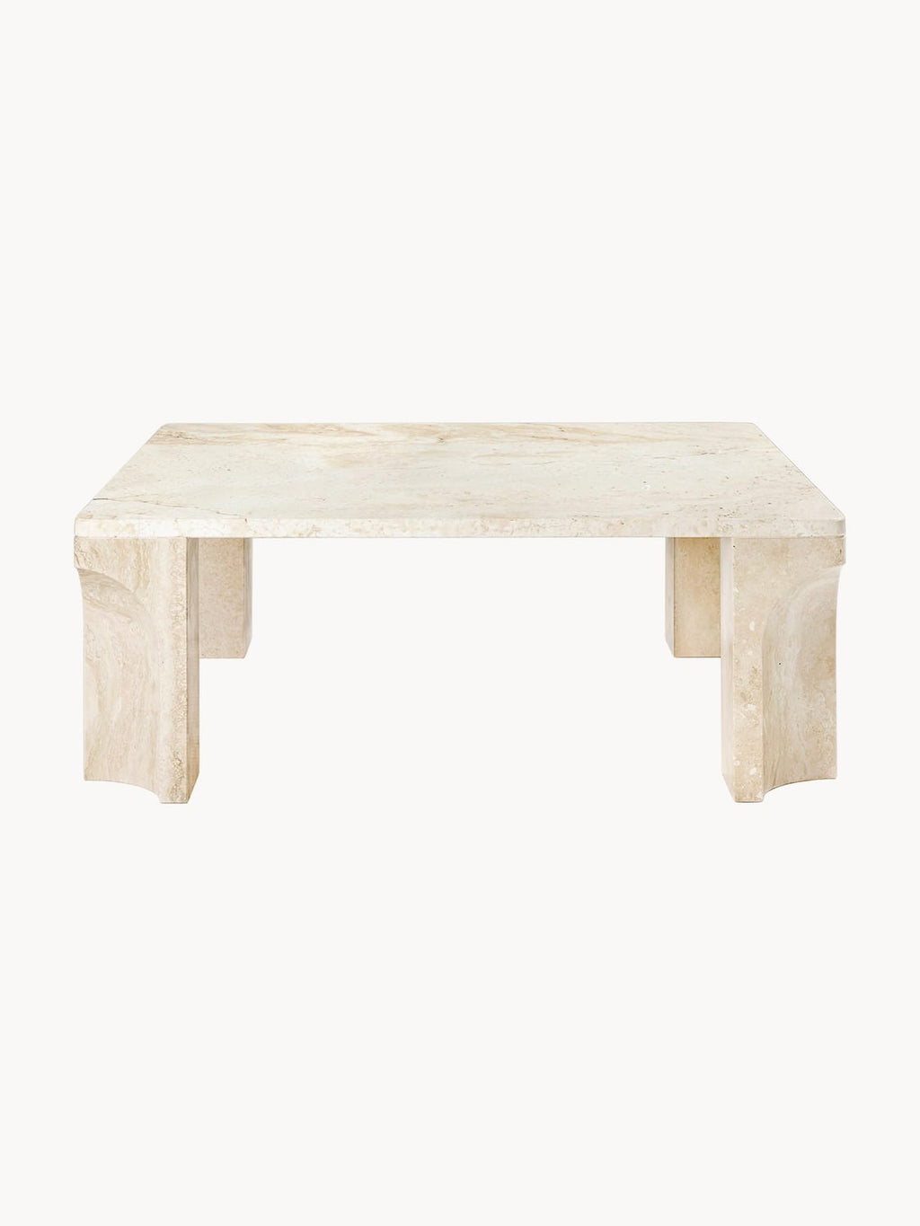 Griante Travertine Coffee Table, W 80 cm