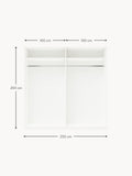 Novedrate Modular Hinged Door Wardrobe, 200 cm Wide — available in several sizes