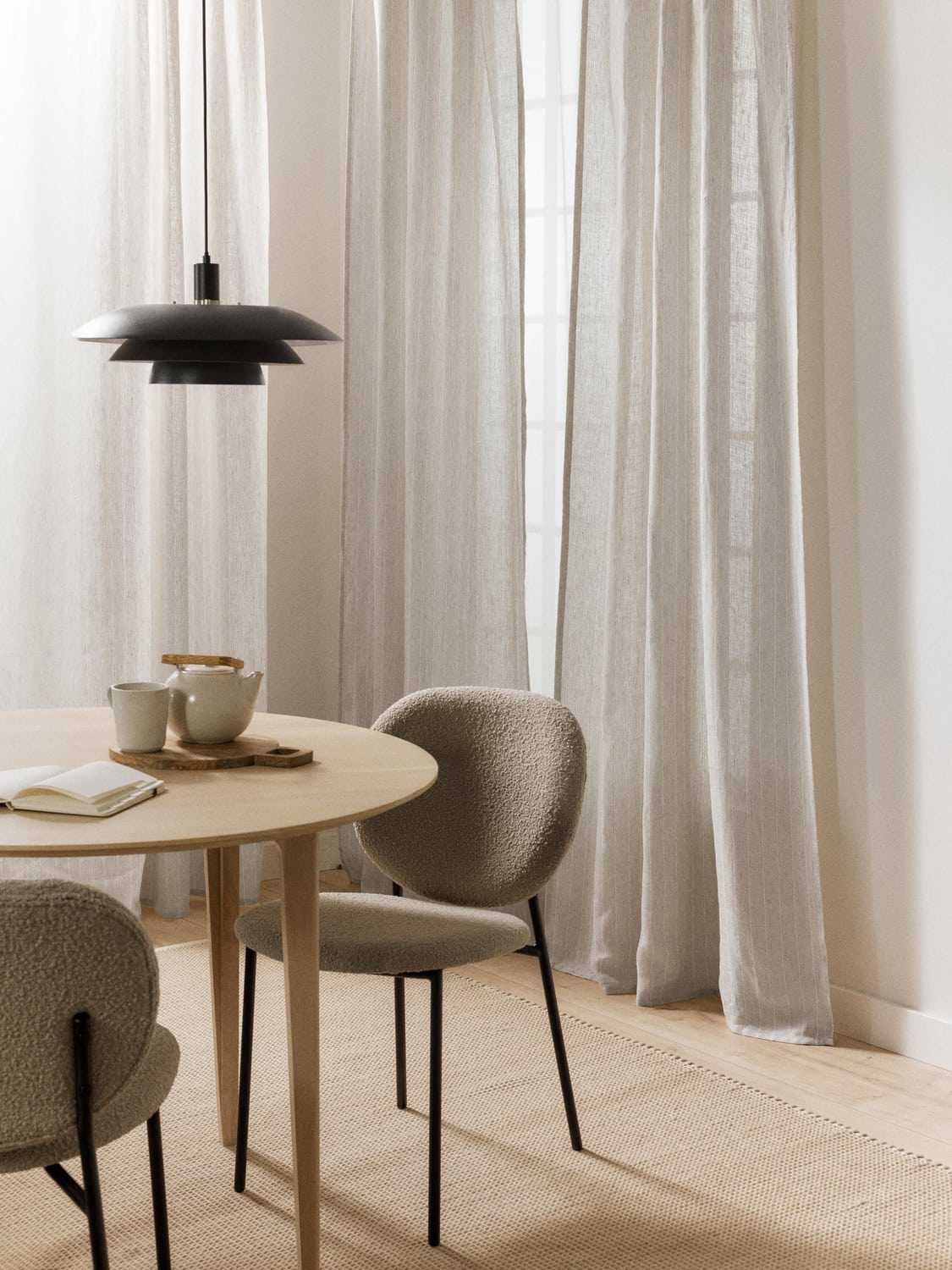 Ormea Sheer Multi-Band Curtains (set of 2), W 130 cm