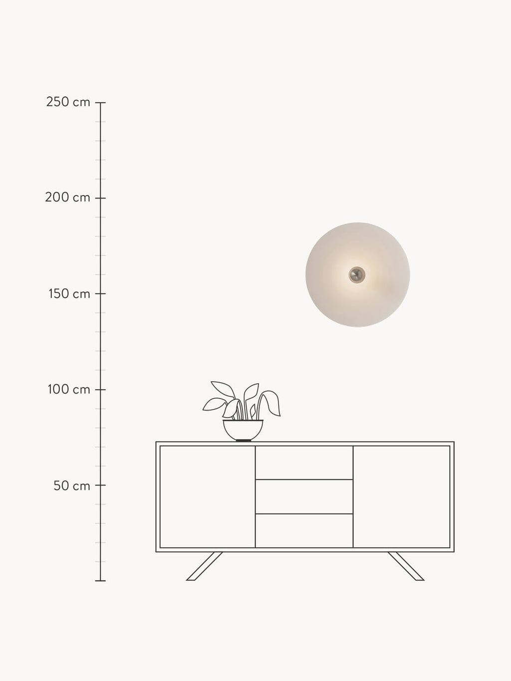 Dolenne Handmade LED Wall and Ceiling Lamp, Dimmable