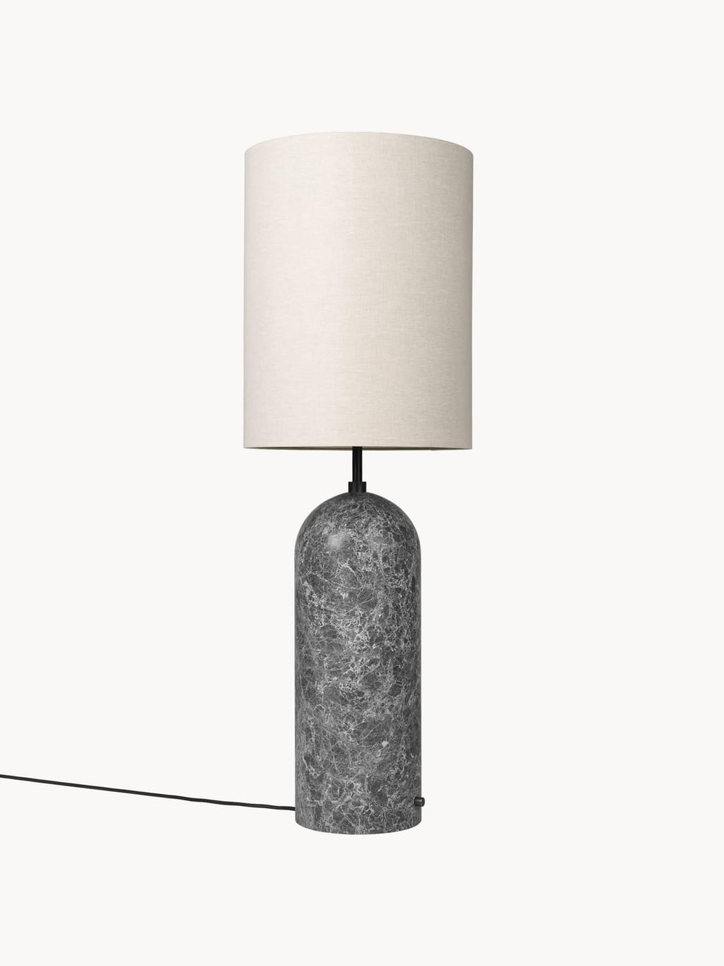 Tavernerio Dimmable Floor Lamp with Marble Base, H 130 cm