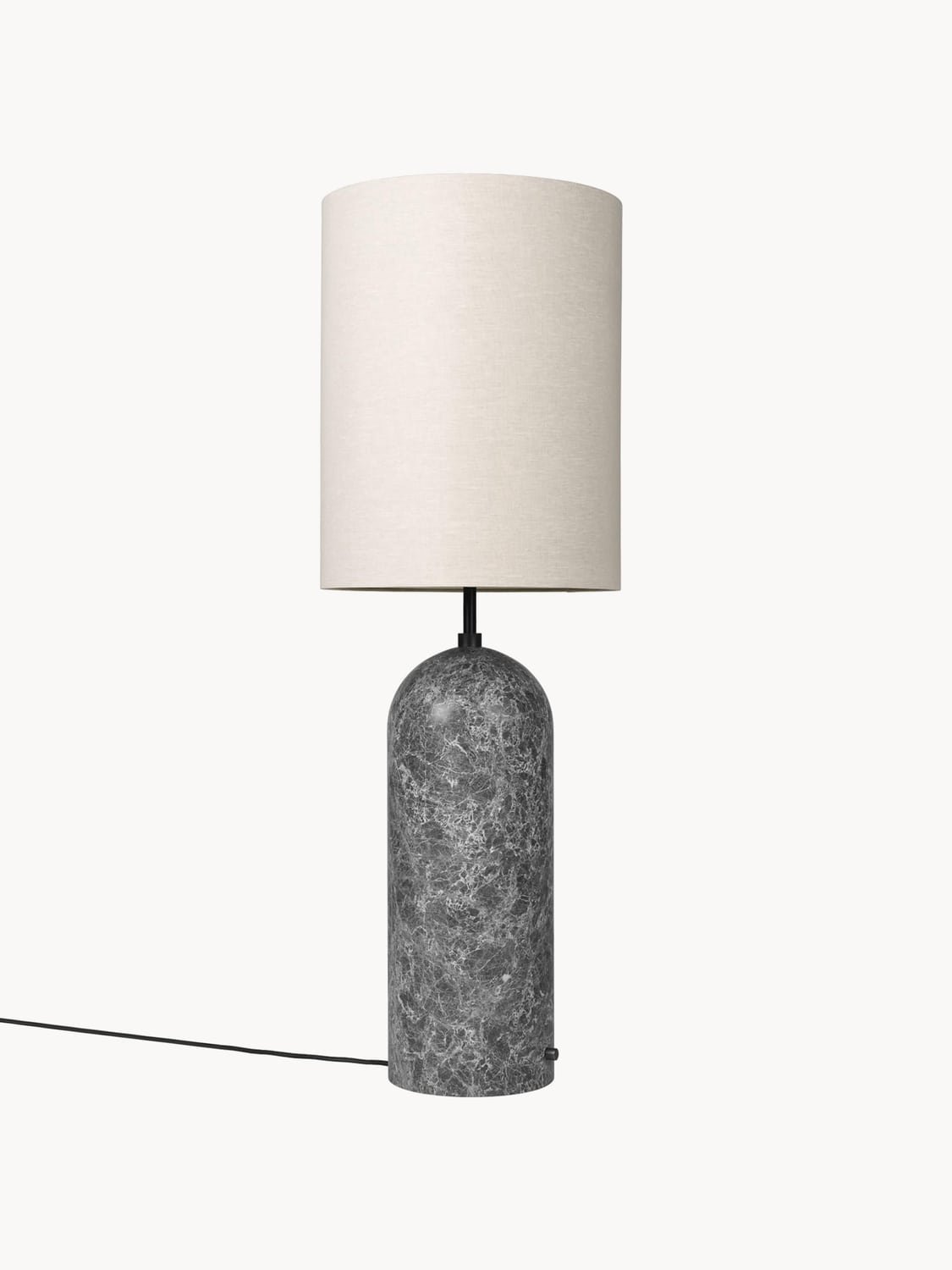 Tavernerio Dimmable Floor Lamp with Marble Base, H 130 cm