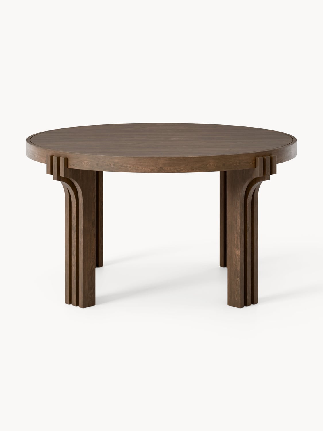 Palanzo Round Oak Wood Dining Table — available in several sizes