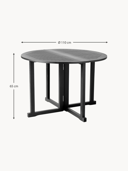 Albogasio Round Folding Garden Table, Ø 110 cm