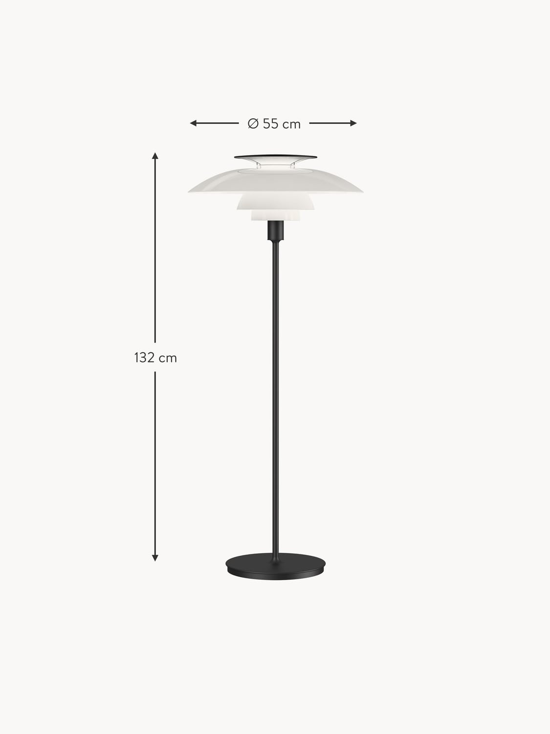 Rovellasca Small Dimmable Floor Lamp PH 80