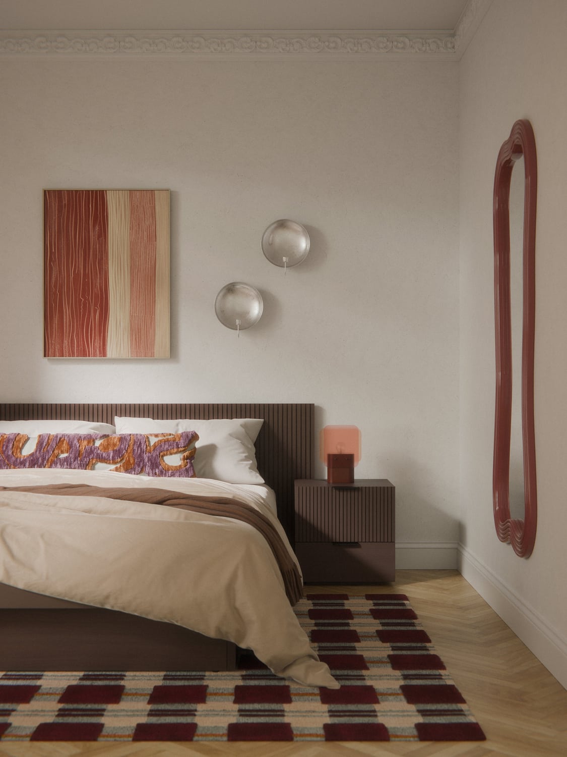 Eupilio Wooden Bedside Table