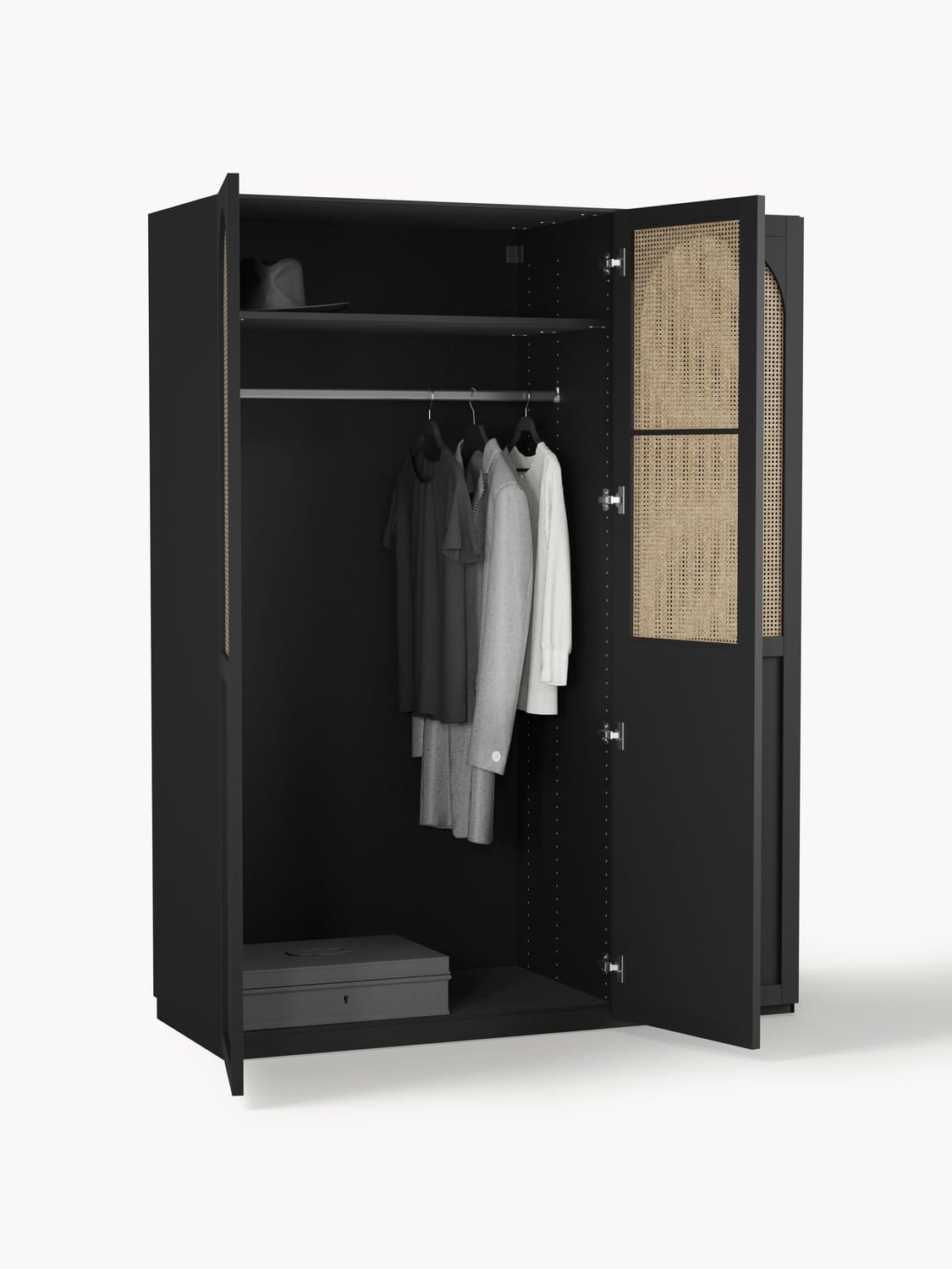 Ronago Modular Hinged Door Wardrobe, 150 cm Wide — available in several sizes