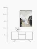 Erba Hand-Painted Canvas Art White