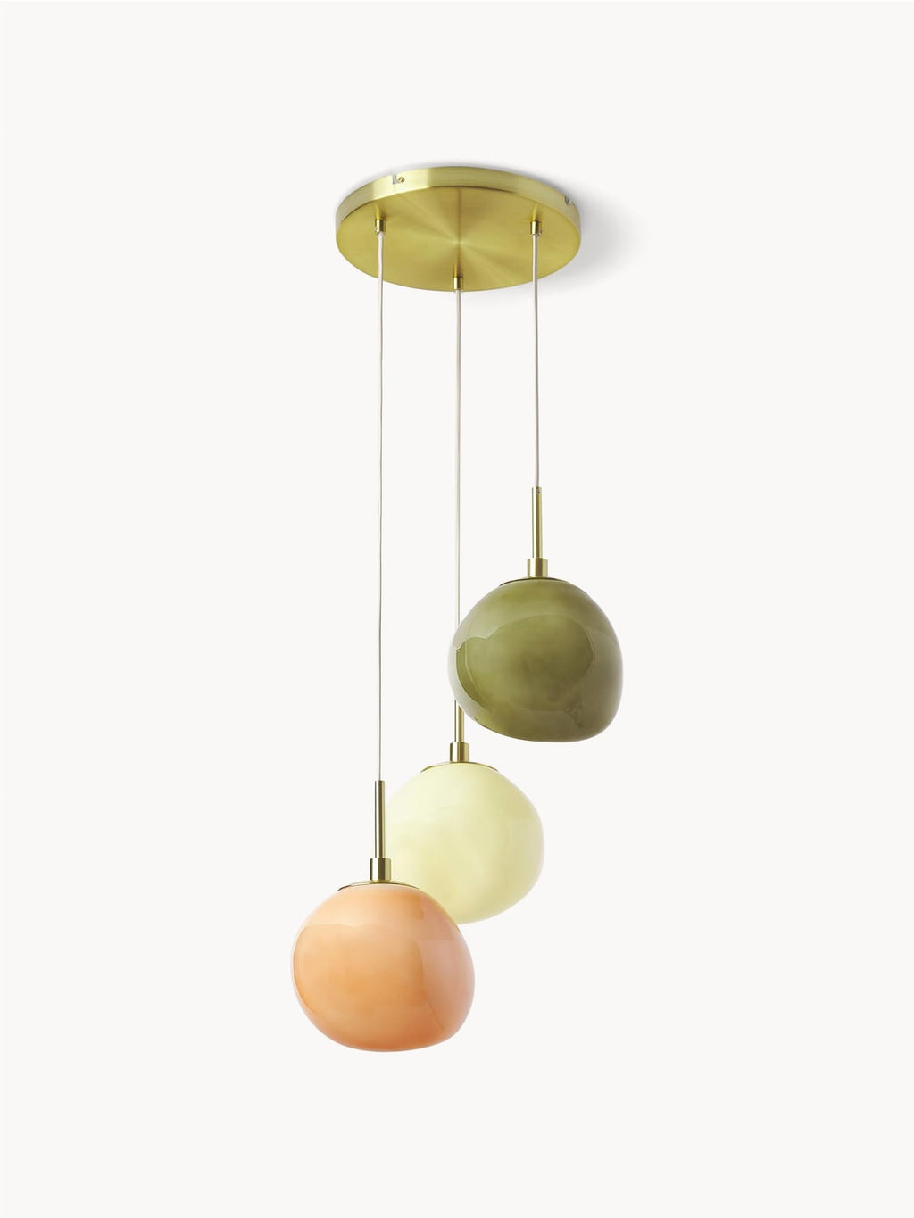 Dizzasco Opal Glass Cluster Pendant Light