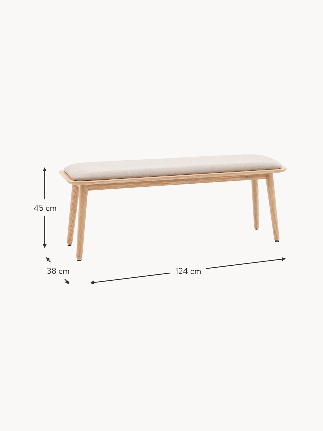 Palanzo Wooden Bench