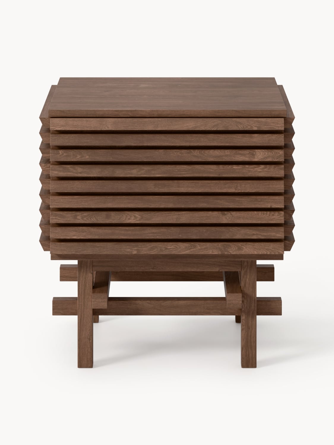 Fino Oak Wood Bedside Table