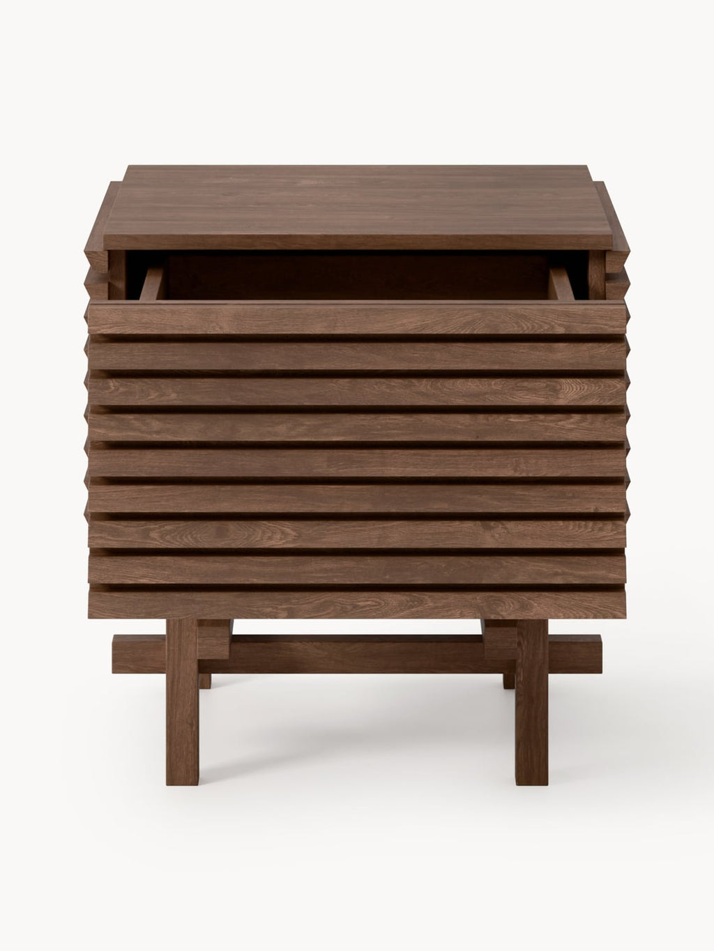 Fino Oak Wood Bedside Table