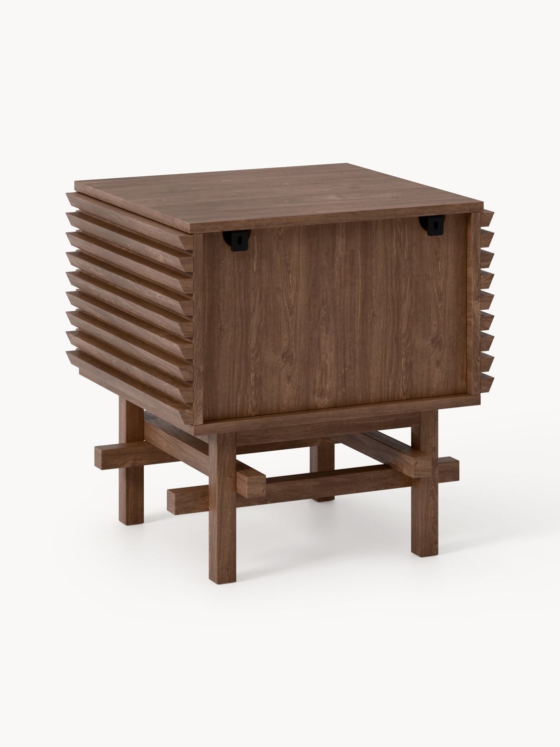 Fino Oak Wood Bedside Table