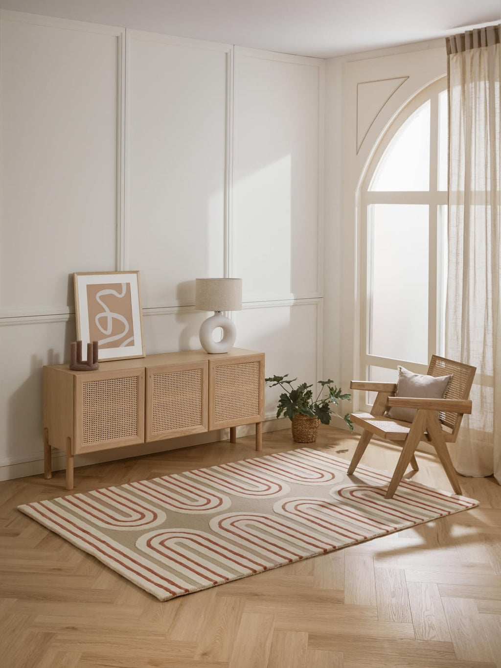 Figino High-Low Wool Rug, Hand-Tufted
