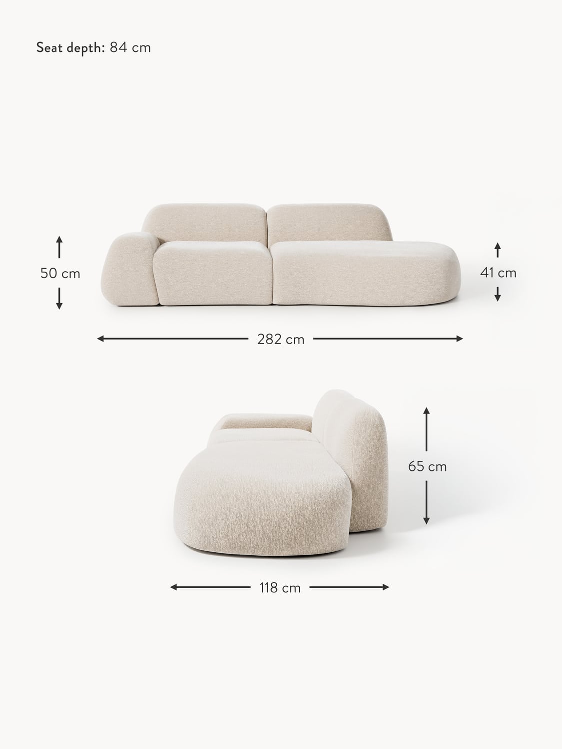 Bellara Modular Chaise (3-seater)