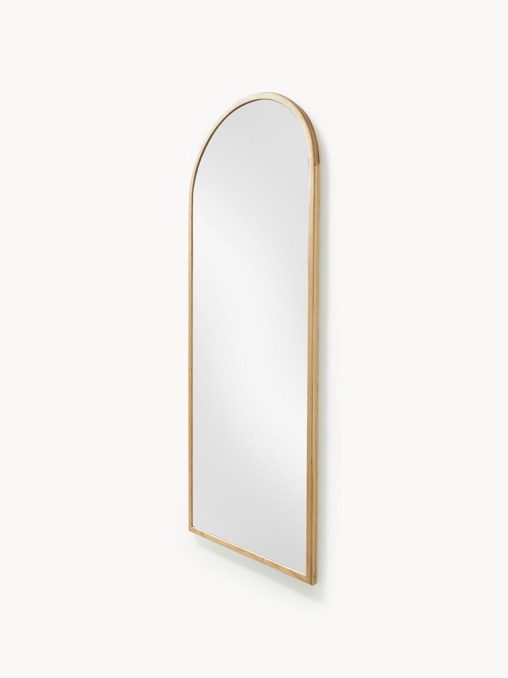 Rovellasca Full-Length Leaner Mirror with Oak Wood Frame