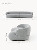 Corvara Bouclé Sofa (4-seater)