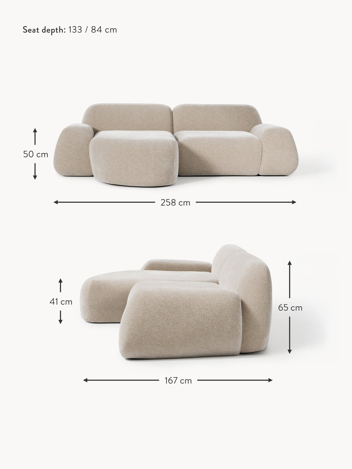 Bellara Modular Corner Sofa (3-seater)