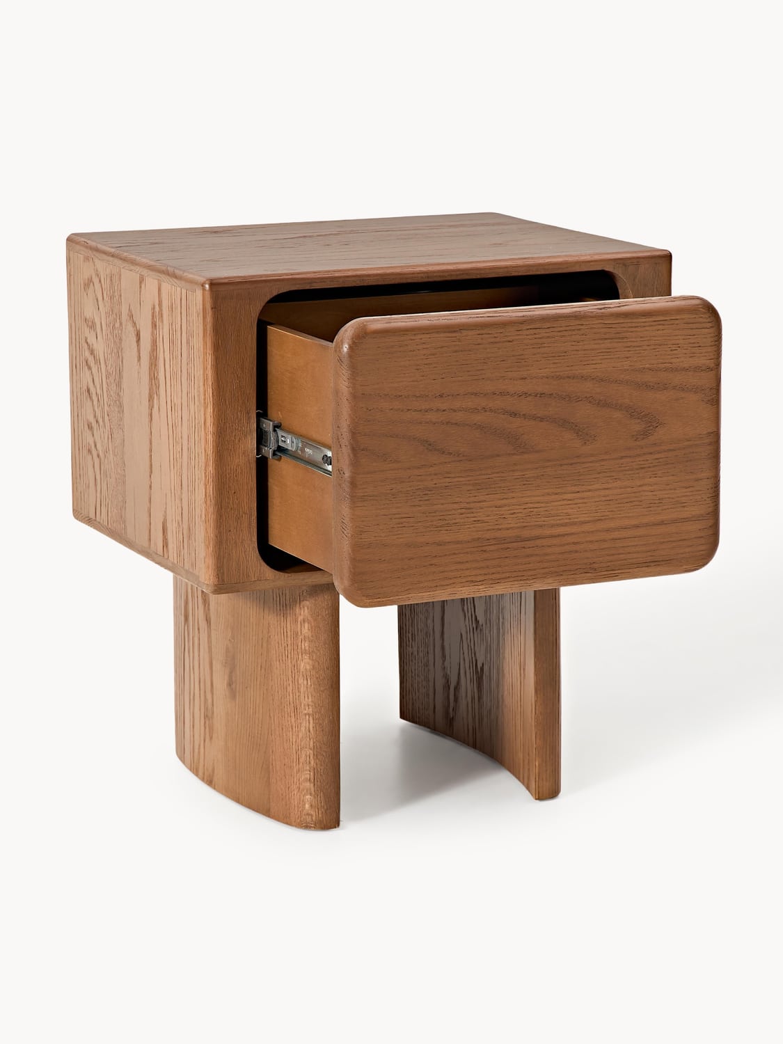 Rivolta Oak Wood Bedside Table