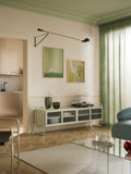 Bellara Metal Lowboard with Glass Front