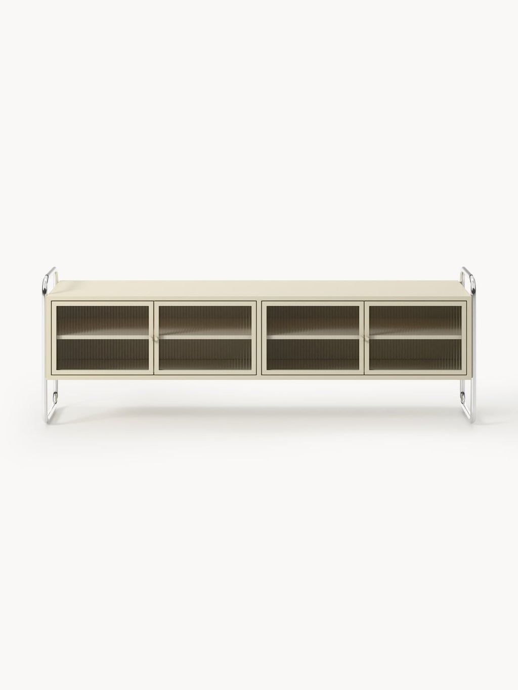 Bellara Metal Lowboard with Glass Front
